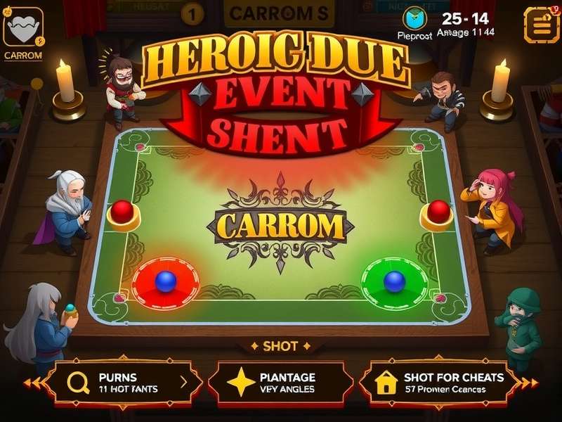 Carrom Heroic Duel gameplay screenshot